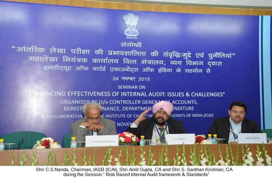 Shri C.S.Nanda, Chairman, IASB (ICAI), Shri Amit Gupta, CA and Shri S. Santhan Krishnan, CA during the Session.” Risk Based Internal winbuzz Telegram channel for T20 World Cup betting tips free framework & Standards”